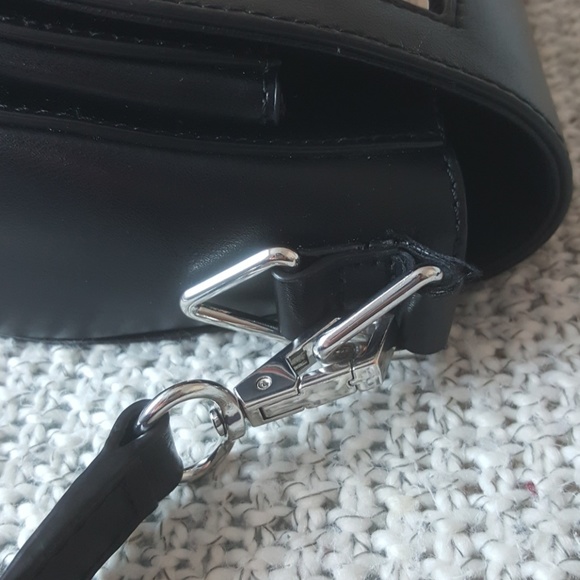 Rebecca Minkoff Aster Saddle Black Leather Crossbd - Picture 7 of 8